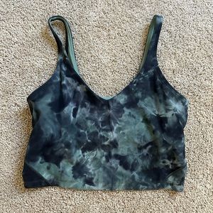 lululemon align tank top size 10 - diamond dye silver blue tidewater teal